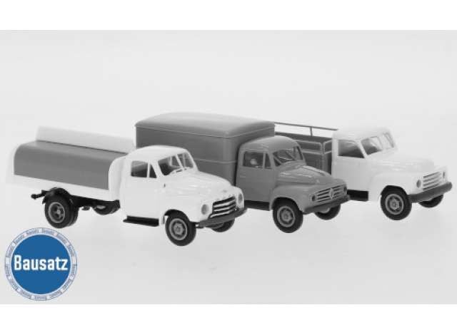 1/87 1955 LKW set of 3 Models (Minikit), various