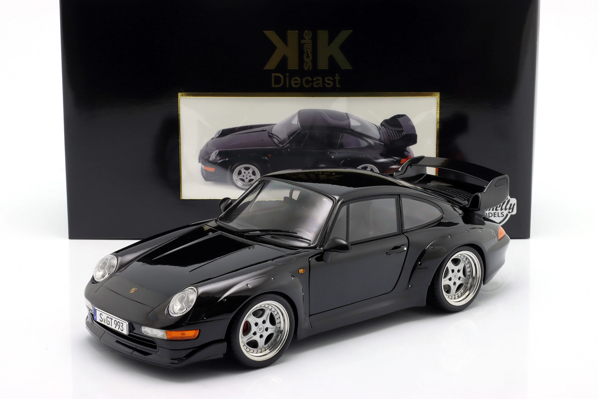 1/12 KK SCALE Porsche 911 (993) GT2 Year 1996 black / Speedline Rims - KKDC120286S