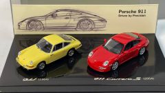 MİNİCHAMPS - Set Porsche 911 1964 / 997 Carrera S 2004 40 years Anniversary
