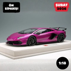 Ön Sipariş - 1/18 Make UP/EIDOLON Lamborghini Aventador SVJ (Viola Ashifa)