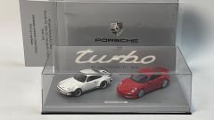 MINICHAMPS - PORSCHE - SET 2X 911 - 911 TURBO 3.0 - 911 991 TURBO 2014 - 40 YEARS 911