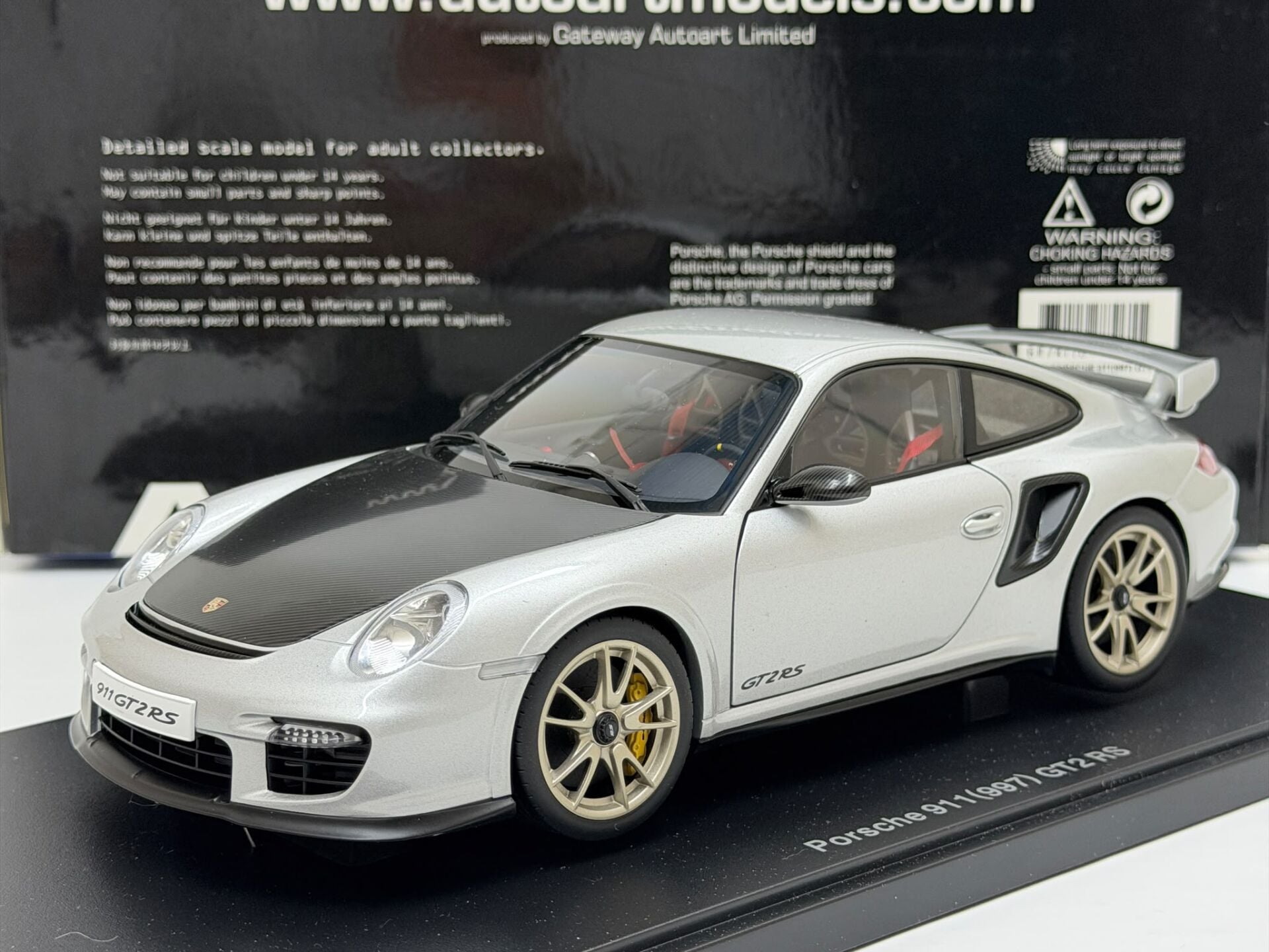1/18 AUTOart Porsche 911 (997) Gt2 RS Silver - 77961