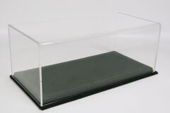 LYRD BOX 1:18 ÖLÇEK BRITISH RACING GREEN ALCANTARA SERGİLEME STANDI – (OLIVE DİKİŞ) LY122