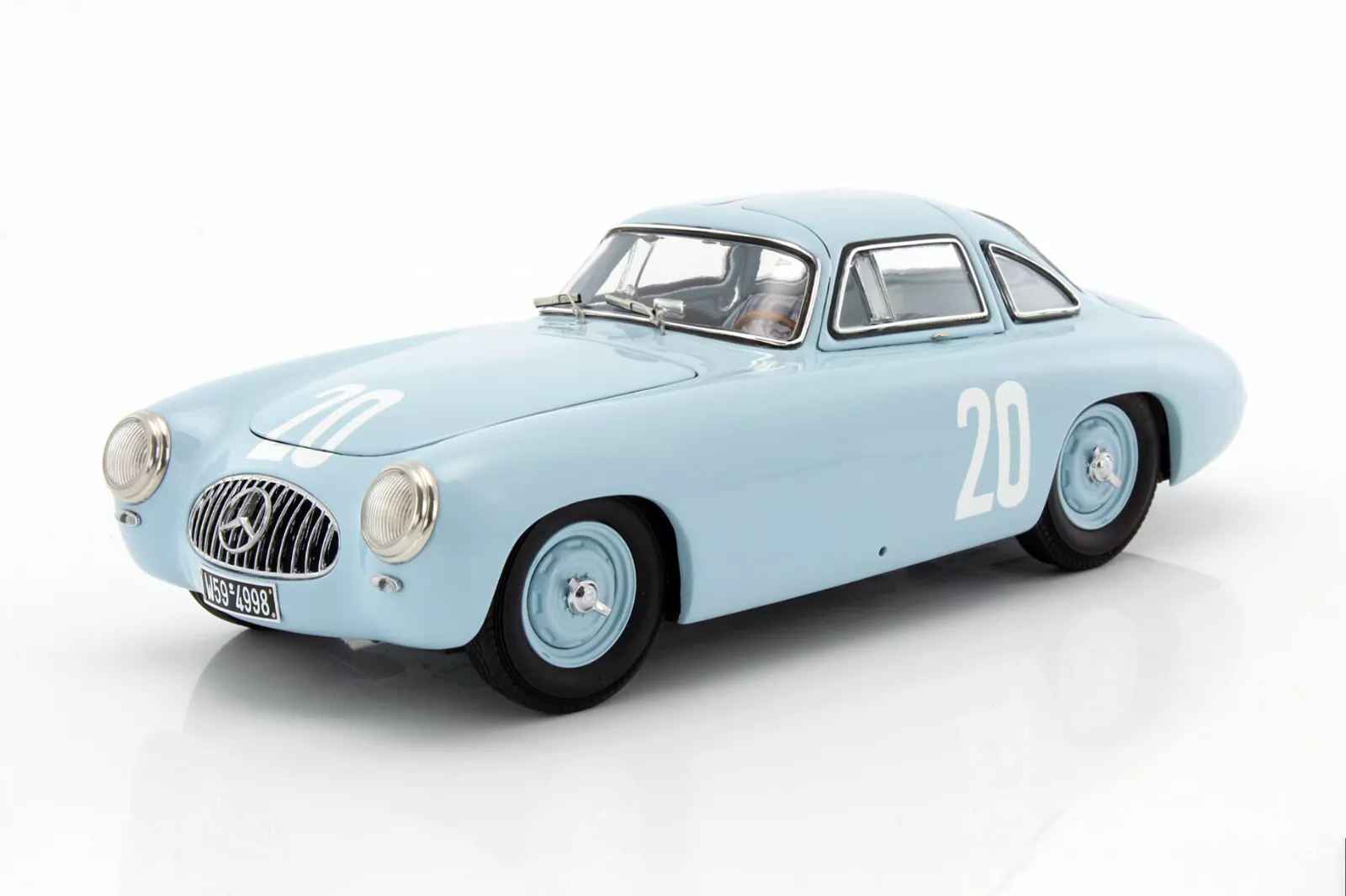 1/18 CMC Mercedes Benz 300 SL #20 GP Bern 1952 Blue M159