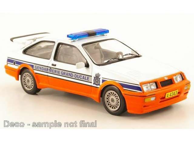 1/87 1988 Ford Sierra RS Cosworth *Gendarmerie (LU)*, white/orange