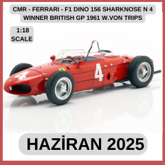 CMR - FERRARI - F1 DINO 156 SHARKNOSE N 4 WINNER BRITISH GP 1961 W.VON TRIPS