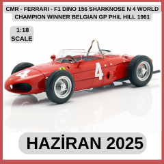 CMR - FERRARI - F1 DINO 156 SHARKNOSE N 4 WORLD CHAMPION WINNER BELGIAN GP PHIL HILL 1961