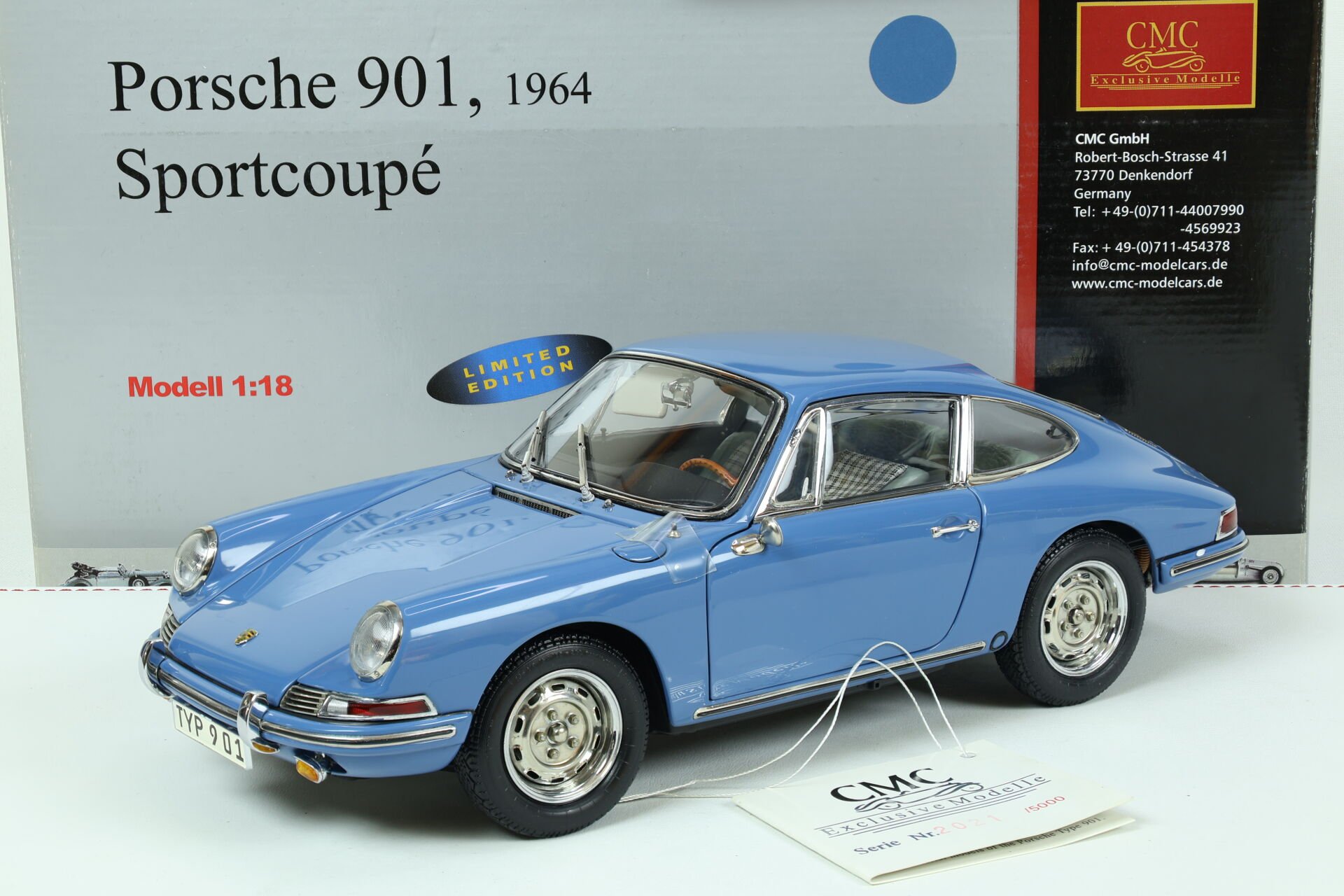 1/18 CMC - PORSCHE - 911 SPORT COUPE 1964 (TYPE 901)