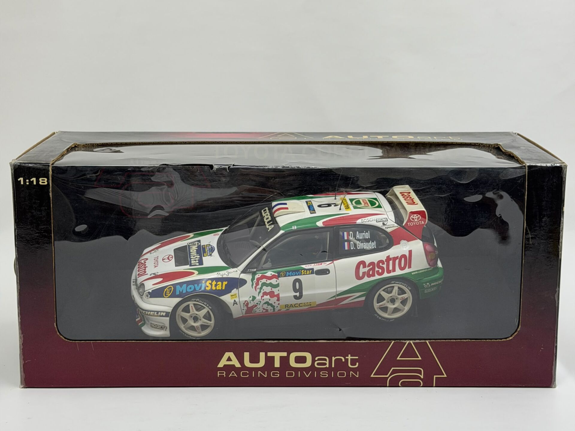 1/18 AUTOart  Toyota Corolla WRC #9 Rally Spain - 80025