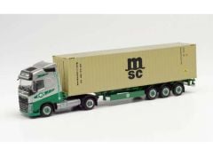 1/87 Volvo FH GL LNG C.Sz. MSC/EKB , beige/grey/green