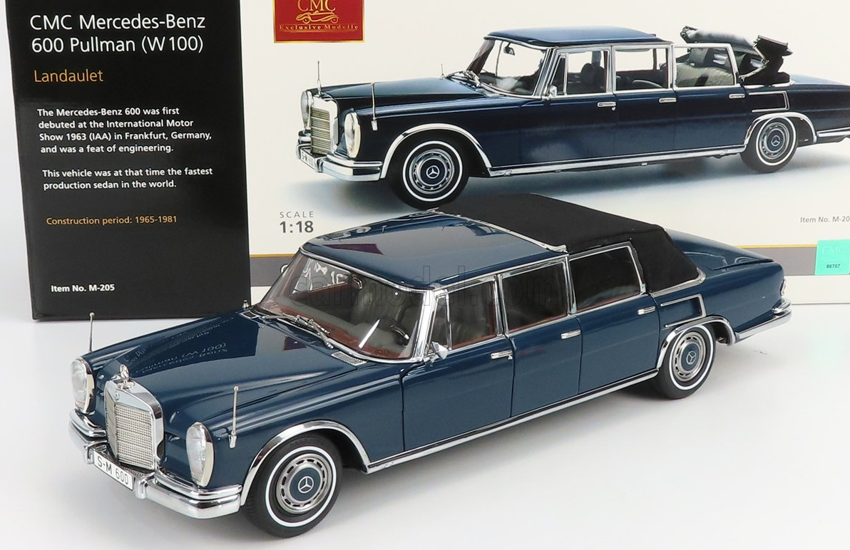 CMC - MERCEDES BENZ - S-CLASS 600 PULLMAN (W100) LANDAULET SOFT-TOP SEMICONVERTIBLE 1969