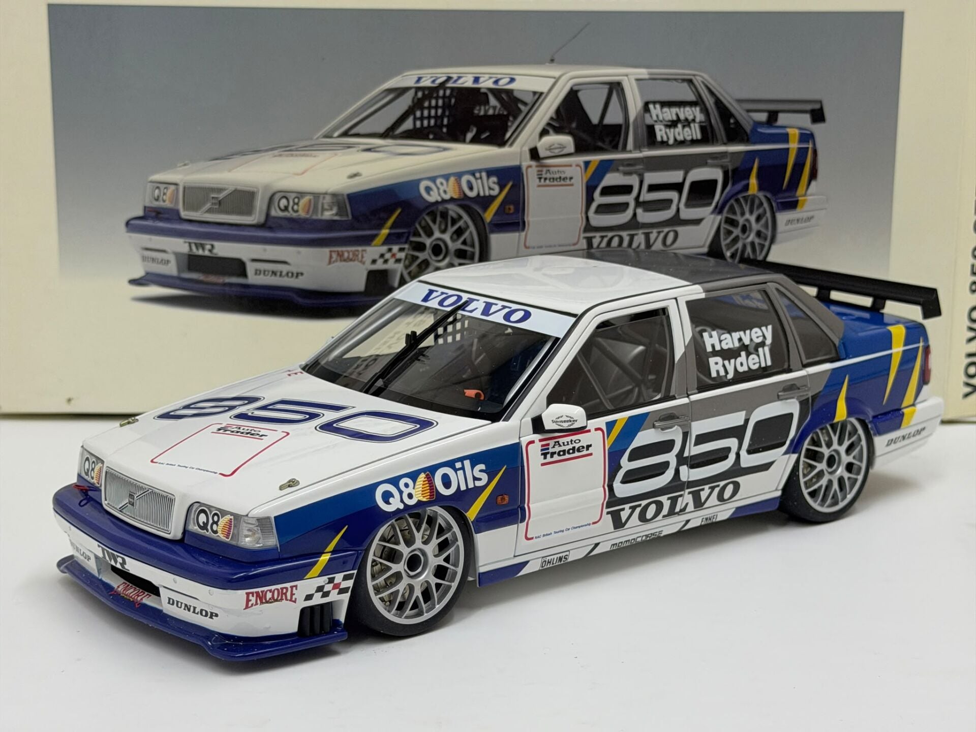 1/18 AUTOart Volvo 850 Sedan BTCC Presentation Car (Rickard Rydell / Tim Harvey) - 89596