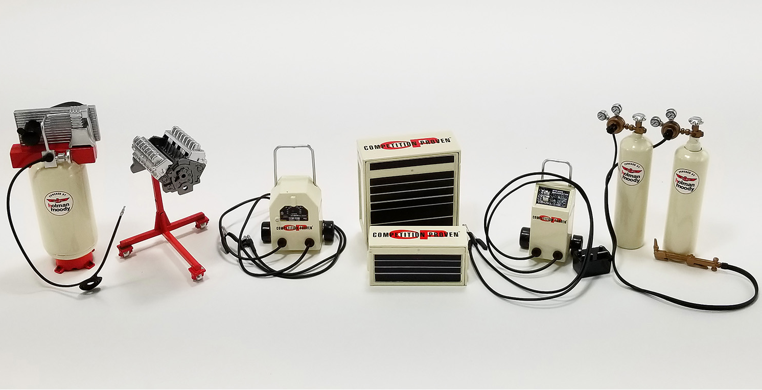 1/18 GMP - ACCESSORIES - SET OFFICINA GARAGE TOOL SET HOLMAN MOODY