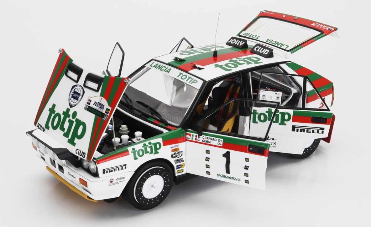 KYOSHO - LANCIA - DELTA HF INTEGRALE 4WD (night version) TEAM LANCIA TOTIP N 1 WINNER RALLY TARGA FLORIO 1987 DARIO CERRATO - GIUSEPPE CERRI