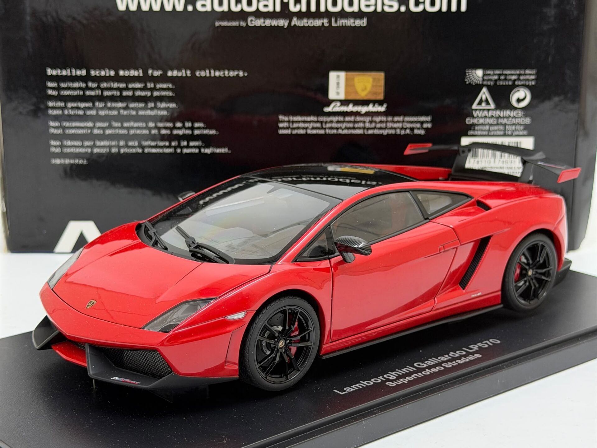 1/18 AUTOART Lamborghini Gallardo LP570 Supertrofeo Stradale - Rosso Mars - 74691