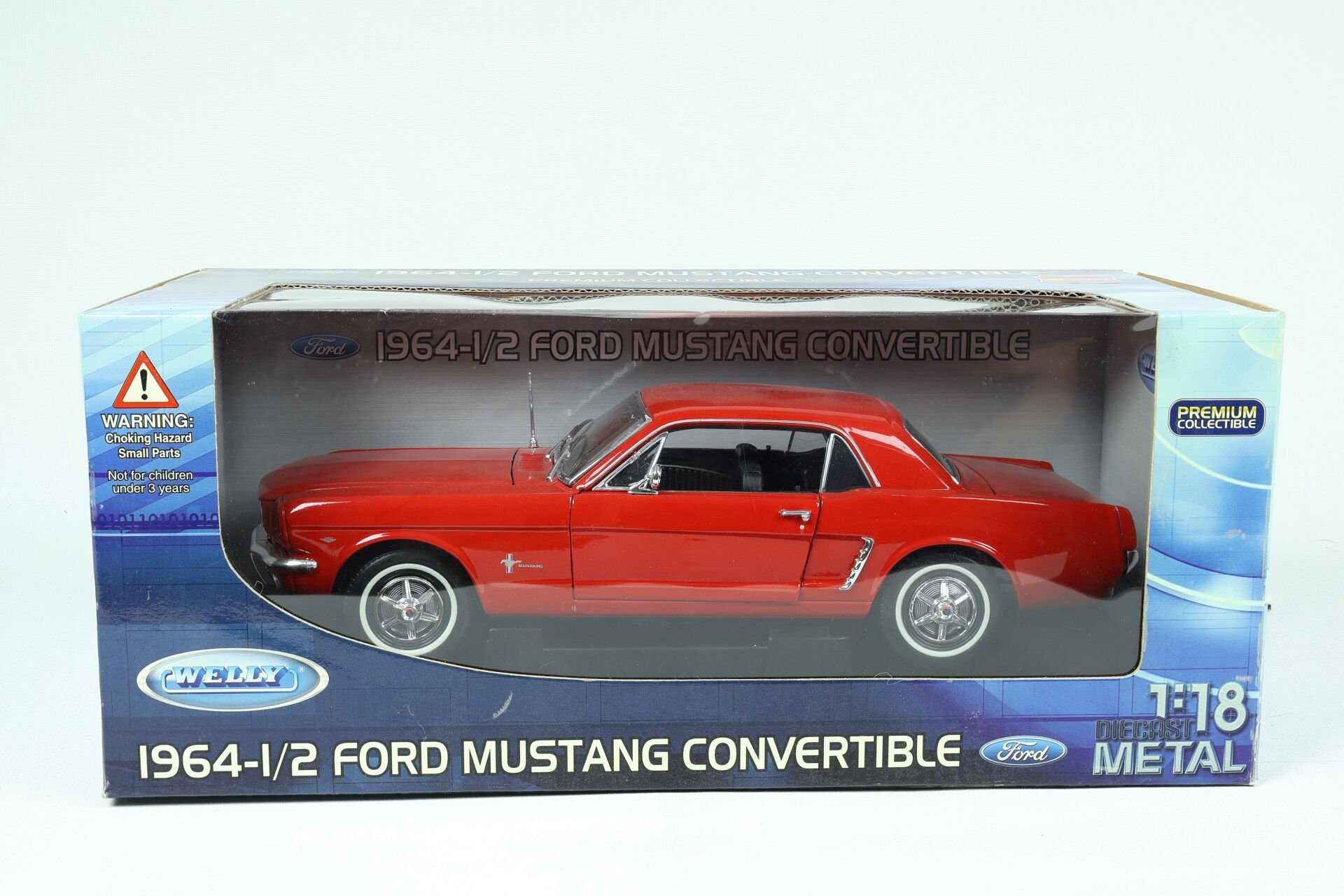 1/18 WELLY - FORD USA - MUSTANG 1/2 HARD-TOP 1964