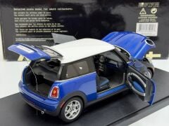 1/18 AUTOART MINI Cooper Lightning Blue Metallic/White Roof - 75002