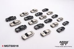 MINI-GT - MERCEDES BENZ - SET 20X 190E 2.5 16 EVO I NURBURGRING RACE OF CHAMPIONS 1984