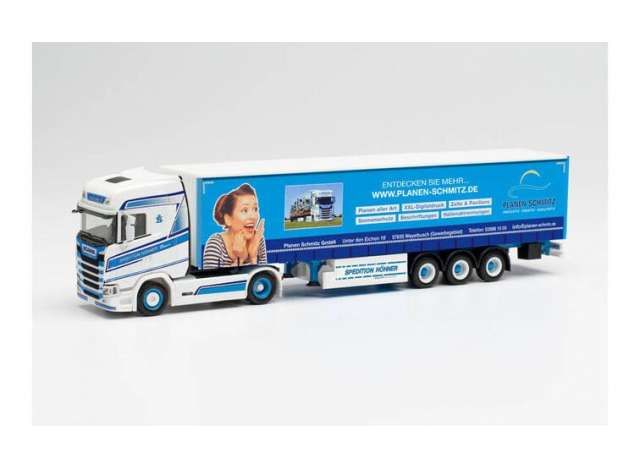 1/87 Scania CS HD G.Sz. *Höhner/Planen Schmitz*, blue/white