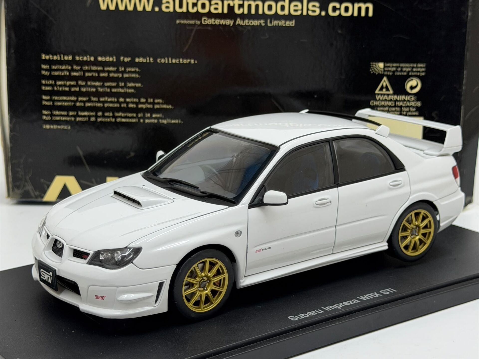 1/18 AUTOart Subaru Impreza WRX STi GD White - 78682