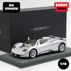 Ön Sipariş - 1/18 BBR Pagani ZONDA C12 001 1999 Silver 20th anniversary restoration
