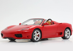 Ön Sipariş - 1/18 BBR Ferrari 360 Modena Spider manual gear Rosso Corsa - Beige