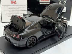 1/18 AUTOART NISSAN SKYLINE GT-R R35 SUPER BLACK OPTIONAL MATT WHEELS - 77394