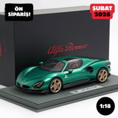 Ön Sipariş - 1/18 BBR Alfa Romeo 33 Stradale Verde Montreal