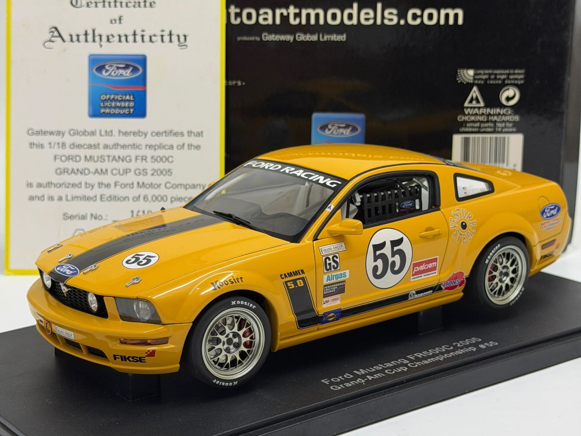 1/18 AUTOART Ford Mustang FR500C #55 Grand Am Cup Championship - 80511