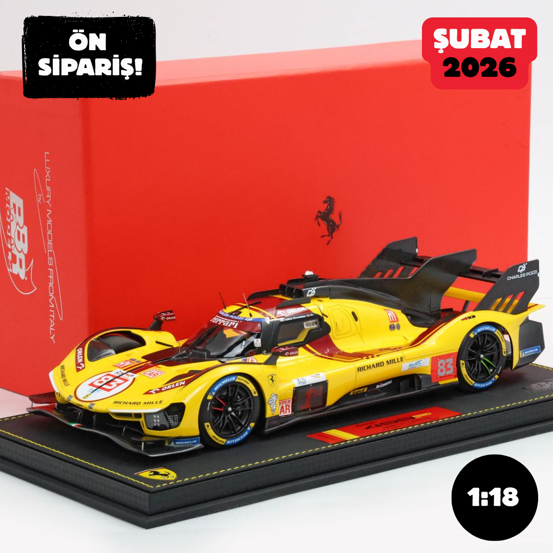Ön Sipariş - 1/18 BBR Ferrari 499P WINNER 24h Le Mans 2025