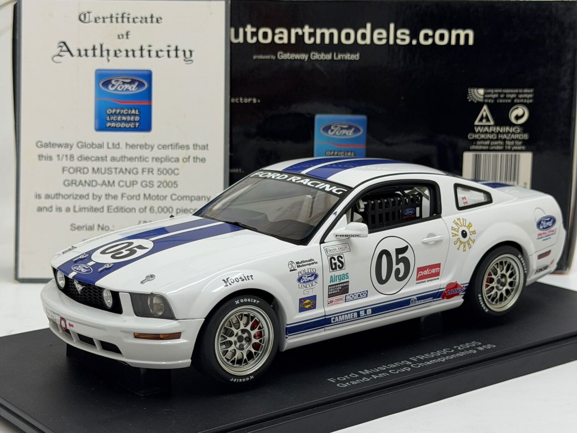1/18 AUTOART Ford Racing Mustang FR 500C Grand-Am Cup GS - 80510