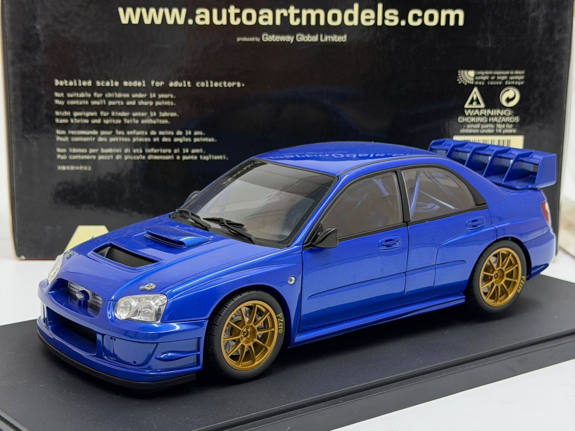 1/18 AUTOart Subaru New Age Impreza WRC 2003 Plain Body Blue - 80394