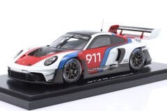 SPARK-MODEL - PORSCHE - 911 992 GT3 R N 911 RACING COUPE 2021 - CON VETRINA - WITH SHOWCASE