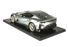Ön Sipariş - 1/12 BBR Ferrari 812 Competizione 2021 Coburn grey Spare Key case Cuoio Schedoni