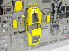 1/18 CMC Model Art Ferrari 250 GTO yellow parts display board - A024