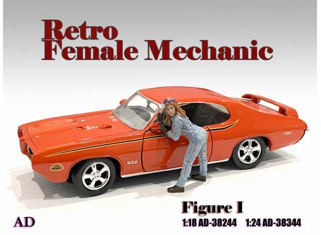 1/18 retro female mechanic i