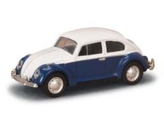 Volkswagen Beetle, blue/white