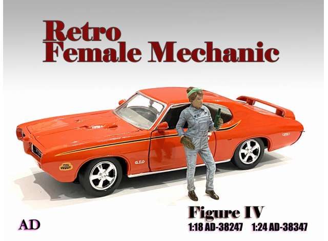 1/18 retro female mechanic iv