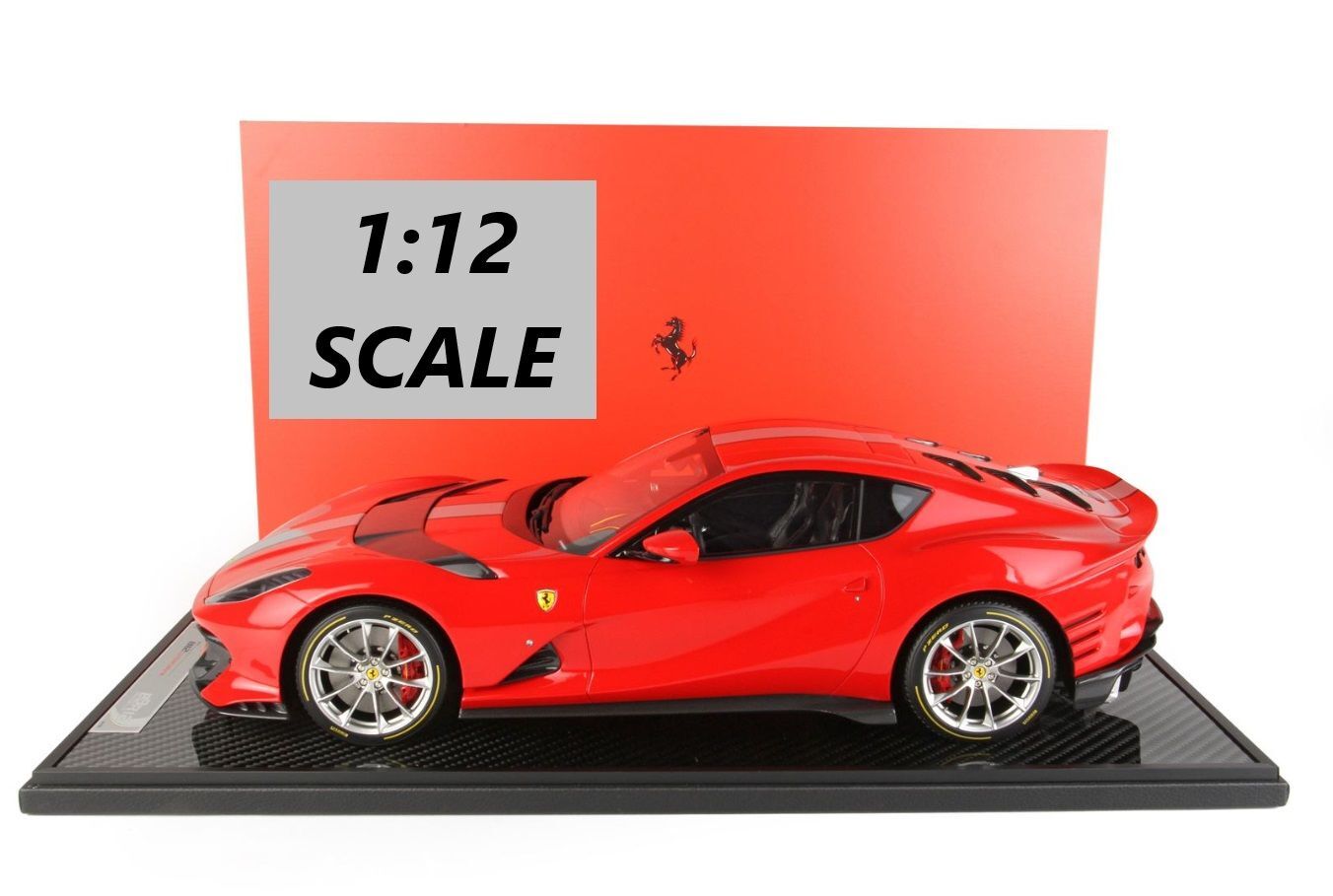 1/12 BBR-MODELS - FERRARI - 812 COMPETIZIONE 2021 - CON VETRINA - WITH SHOWCASE