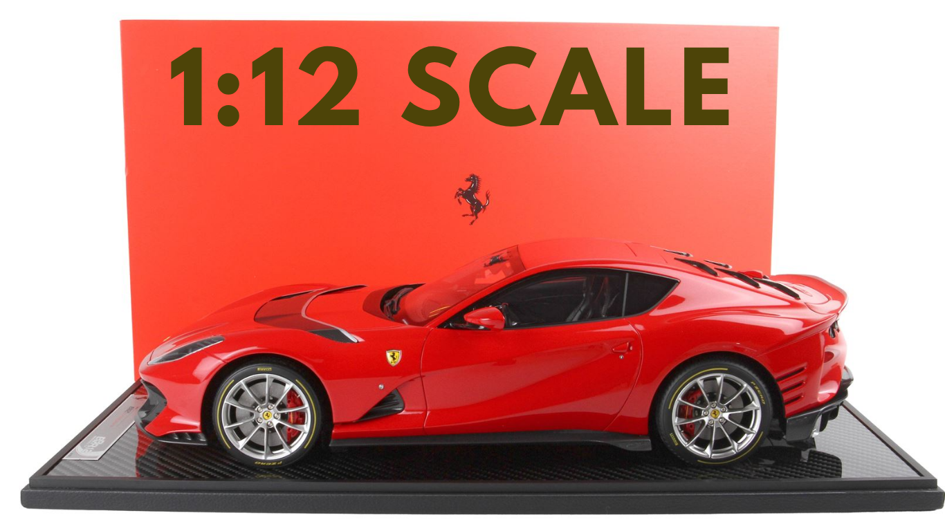 1/12 BBR-MODELS - FERRARI - 812 COMPETIZIONE 2021 - CON VETRINA - WITH SHOWCASE