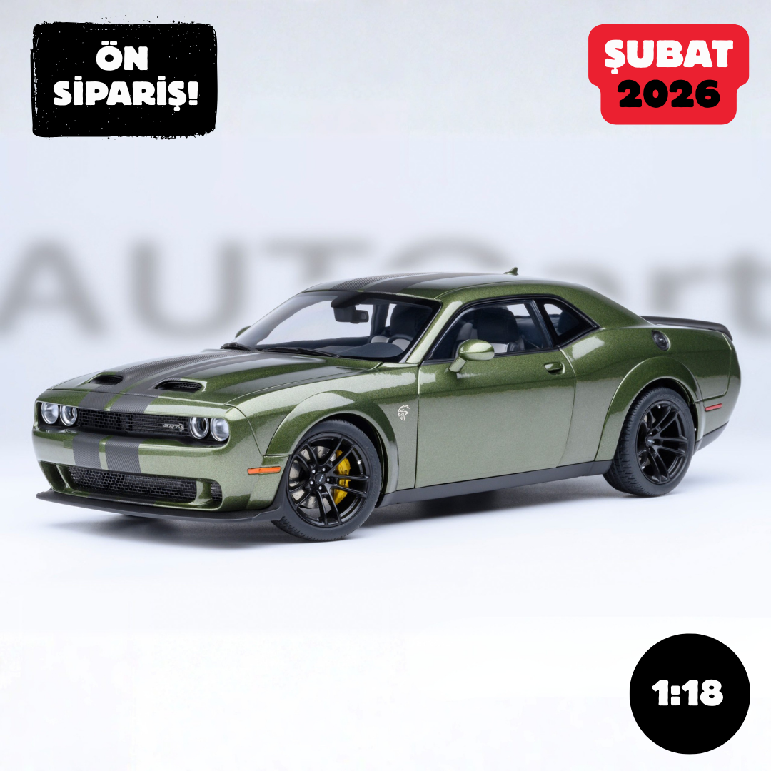 Ön Sipariş - 1/18 AUTOart Dodge Challenger SRT Jailbreak 2022 (F8 Green)