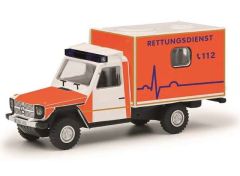 1/87 MHI Mercedes Benz G Rettungsdienst, white/orange