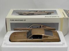 1/18 AUTOart 1967 Ford Mustang GT390 Fastback Metallic Gold - 72806