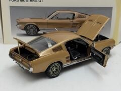 1/18 AUTOart 1967 Ford Mustang GT390 Fastback Metallic Gold - 72806