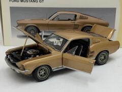 1/18 AUTOart 1967 Ford Mustang GT390 Fastback Metallic Gold - 72806