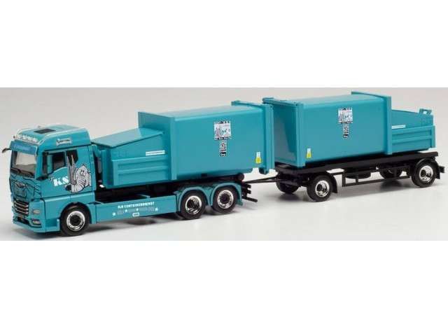 1/87 MAN TGX GM Pr.Hz. KS Containerdienst, light blue