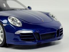 KUTUSUZ - 1/18 GT SPIRIT Porsche 911 (991) Carrera 4S 5M FANS BLUE - LIMITED - GT032