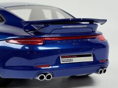 KUTUSUZ - 1/18 GT SPIRIT Porsche 911 (991) Carrera 4S 5M FANS BLUE - LIMITED - GT032