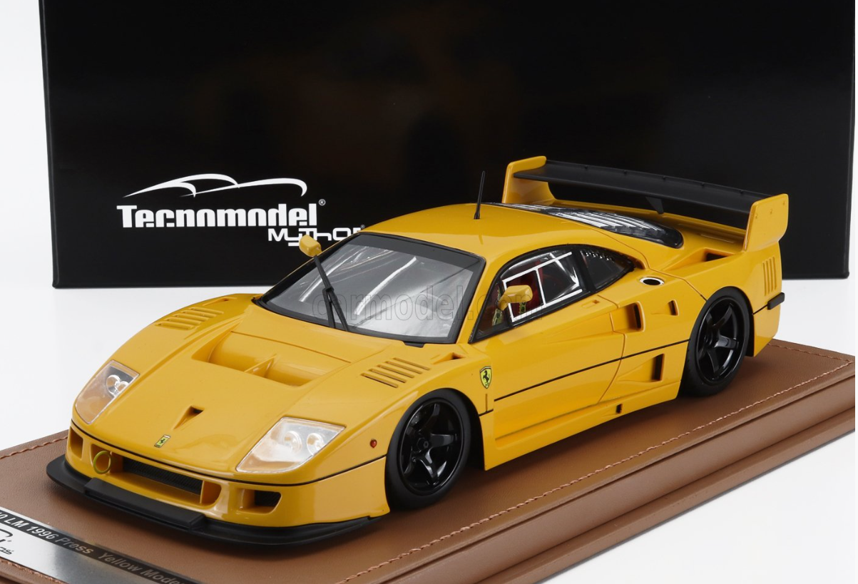 TECNOMODEL - FERRARI - F40 LM PRESS VERSION 1996 - WITH 5 SPOKE BLACK RIMS