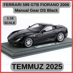 FERRARI 599 GTB FIORANO 2006 Manual Gear - made in italy DS Black